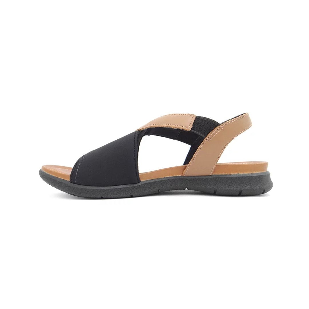 Sandália Usaflex Elastano Conforto Aa3008 Preto
