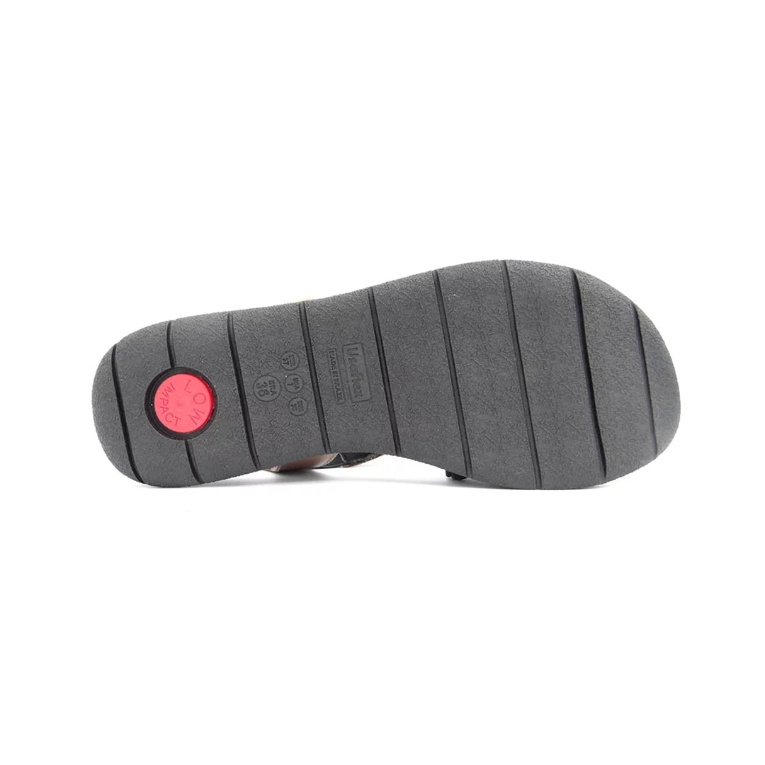 Sandália Usaflex Elastano Conforto Aa3008 Preto