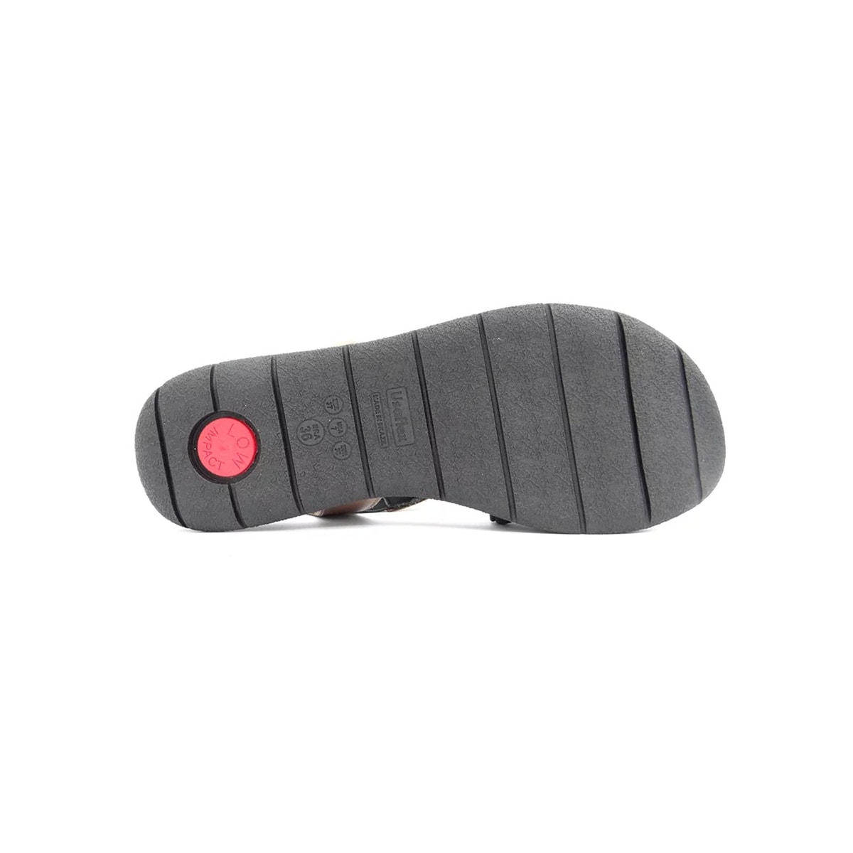 Sandália Usaflex Elastano Conforto Aa3008 Preto