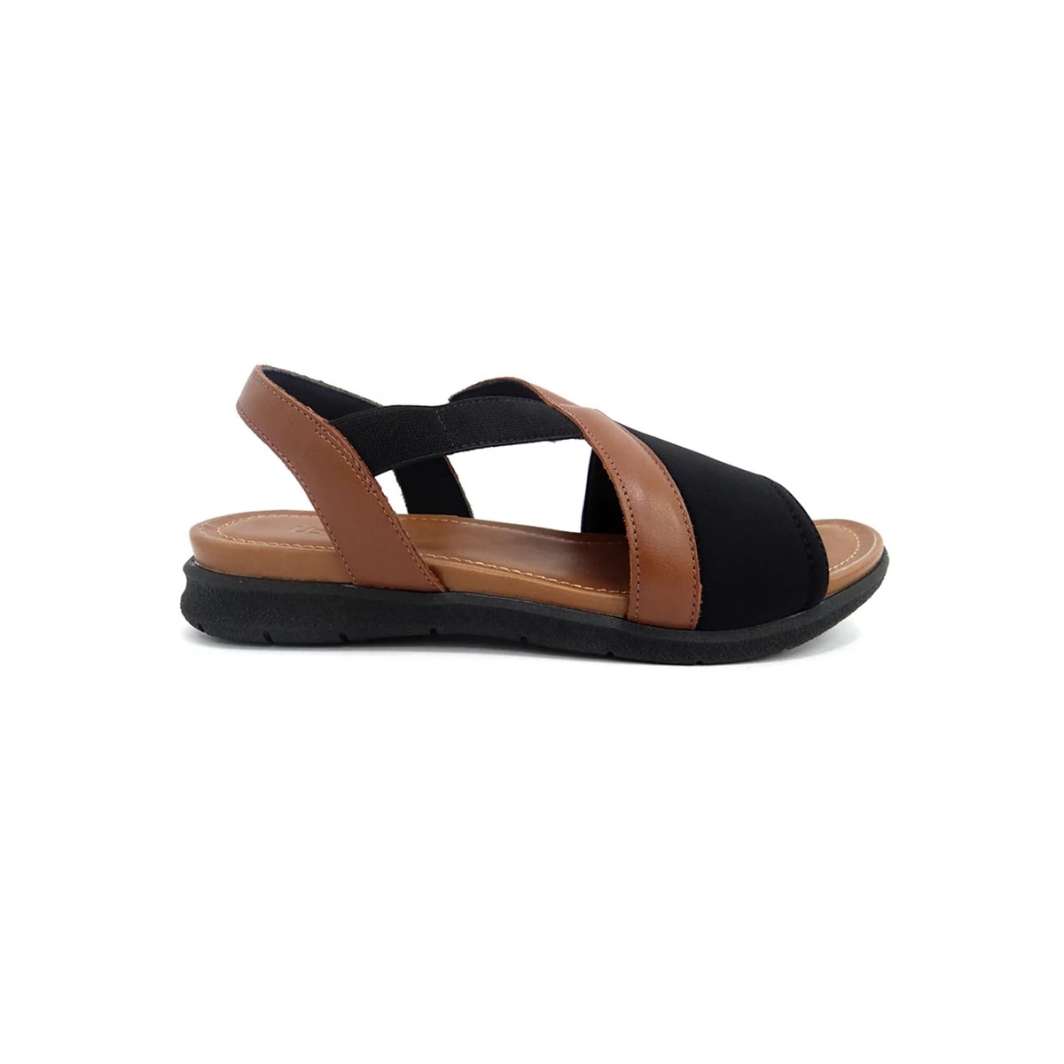 Sandália Usaflex Elastano Conforto Aa3008 Preto/Caramelo Sandália Usaflex Elastano Conforto Aa3008 Preto/Caramelo