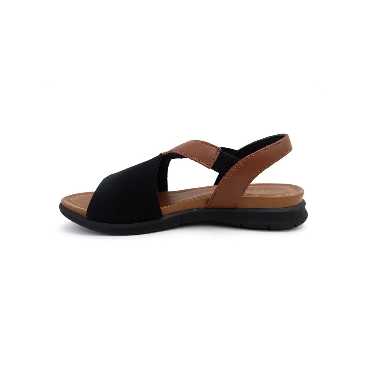Sandália Usaflex Elastano Conforto Aa3008 Preto/Caramelo Sandália Usaflex Elastano Conforto Aa3008 Preto/Caramelo
