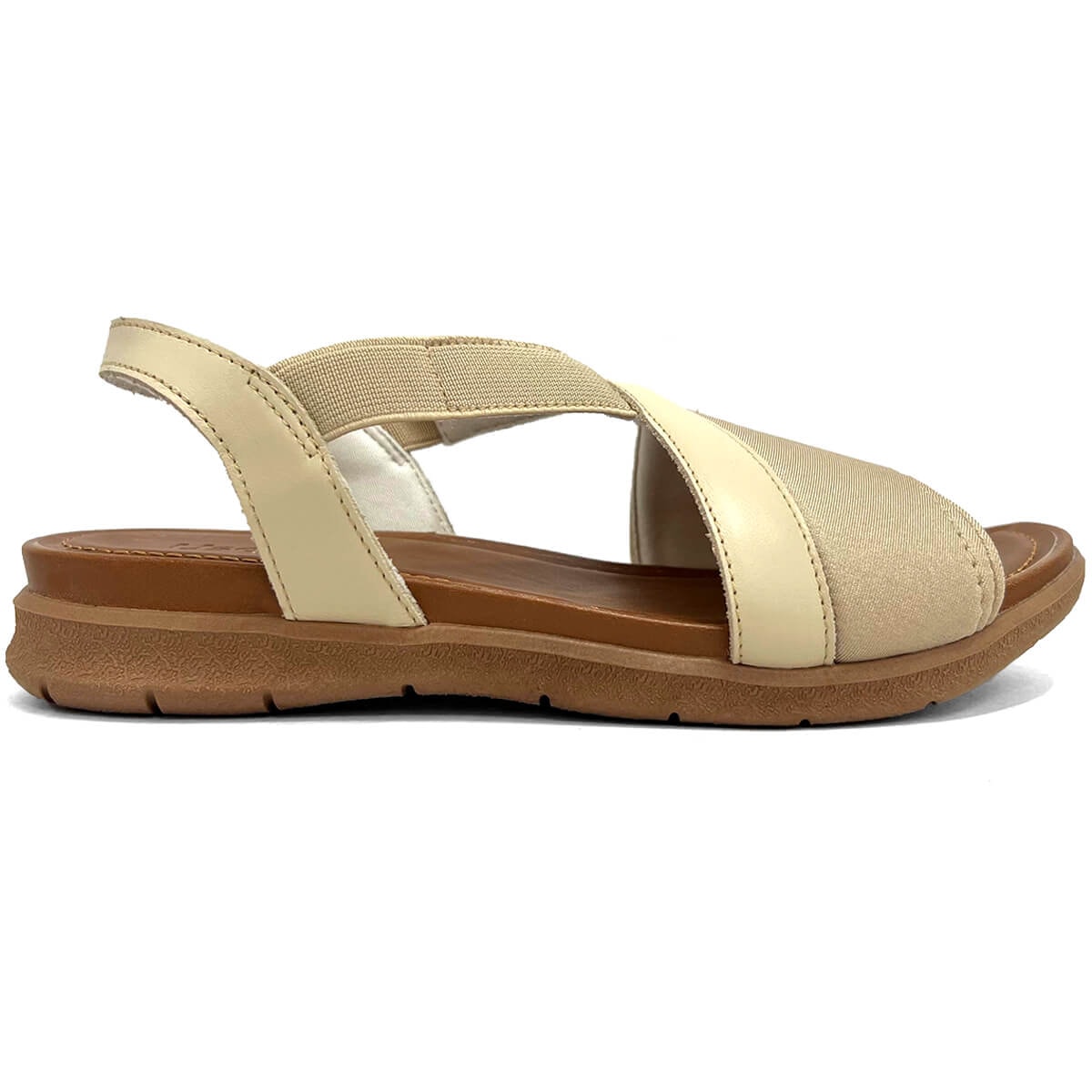 Sandália Usaflex Elastano Conforto Aa3008 Vanilla Sandália Usaflex Elastano Conforto Aa3008 Vanilla