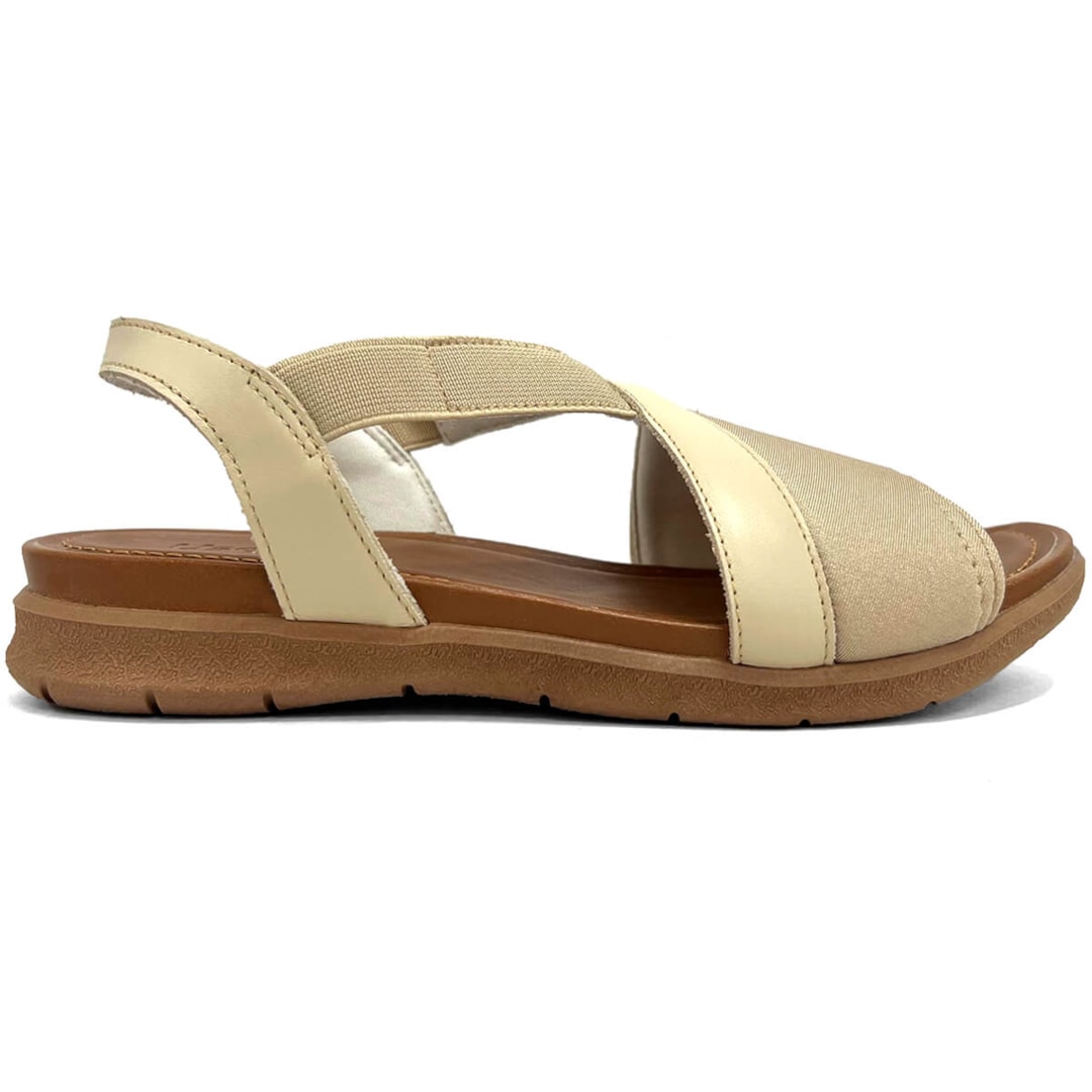 Sandália Usaflex Elastano Conforto Aa3008 Vanilla Sandália Usaflex Elastano Conforto Aa3008 Vanilla