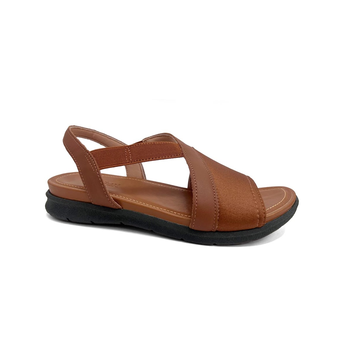Sandália Usaflex Elastano Conforto Couro AA3008 Canela Sandália Usaflex Elastano Conforto Couro AA3008 Canela