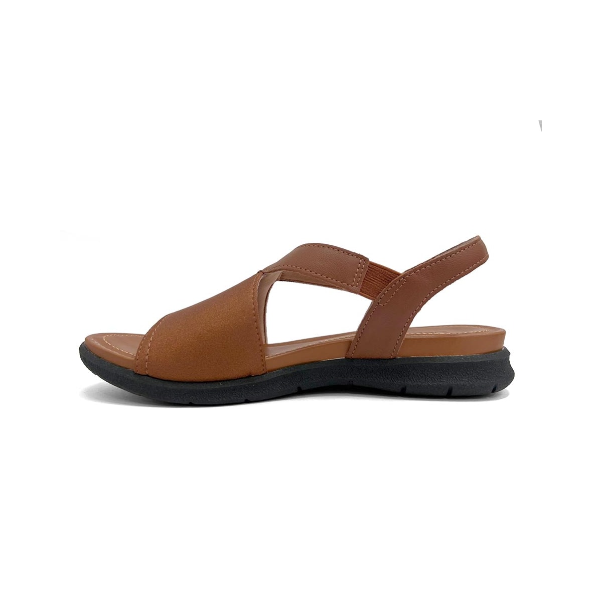 Sandália Usaflex Elastano Conforto Couro AA3008 Canela Sandália Usaflex Elastano Conforto Couro AA3008 Canela