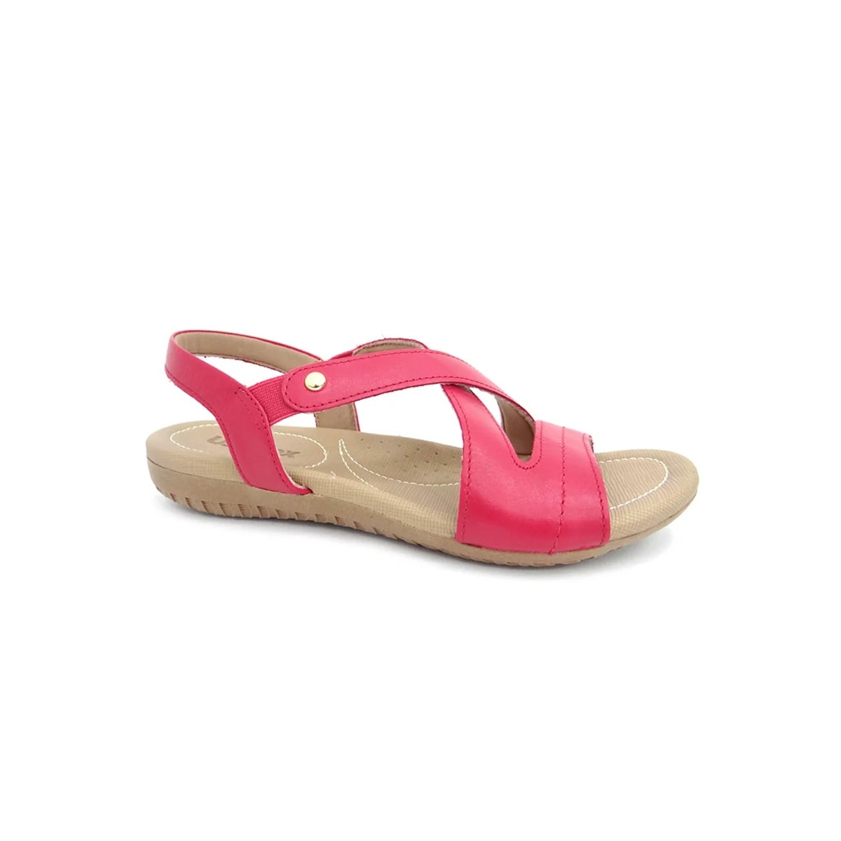 Sandália Usaflex Rasteira de Couro R1804 Magenta Sandália Usaflex Rasteira de Couro R1804 Magenta