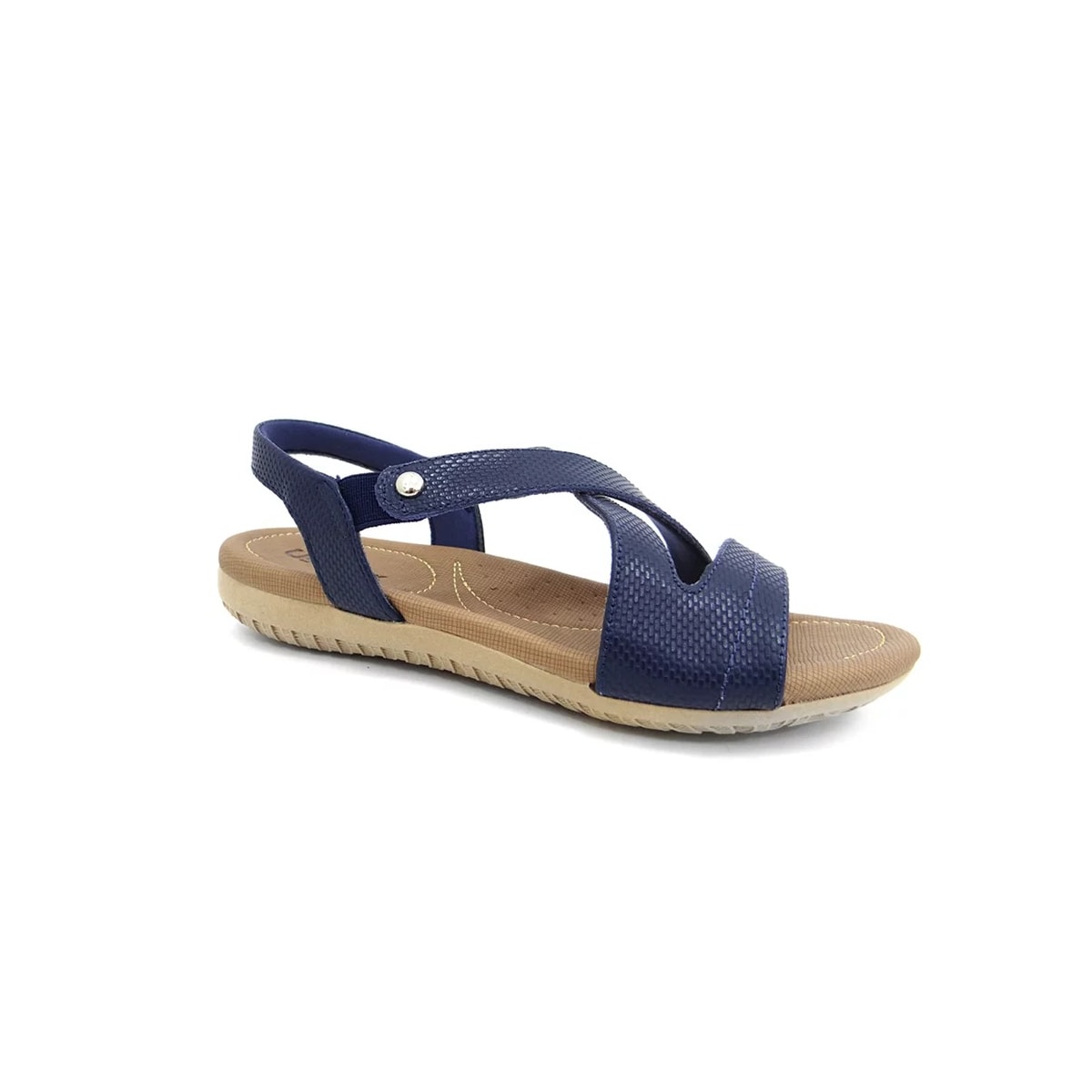 Sandália Usaflex Rasteira de Couro R1804 New Blue Sandália Usaflex Rasteira de Couro R1804 New Blue
