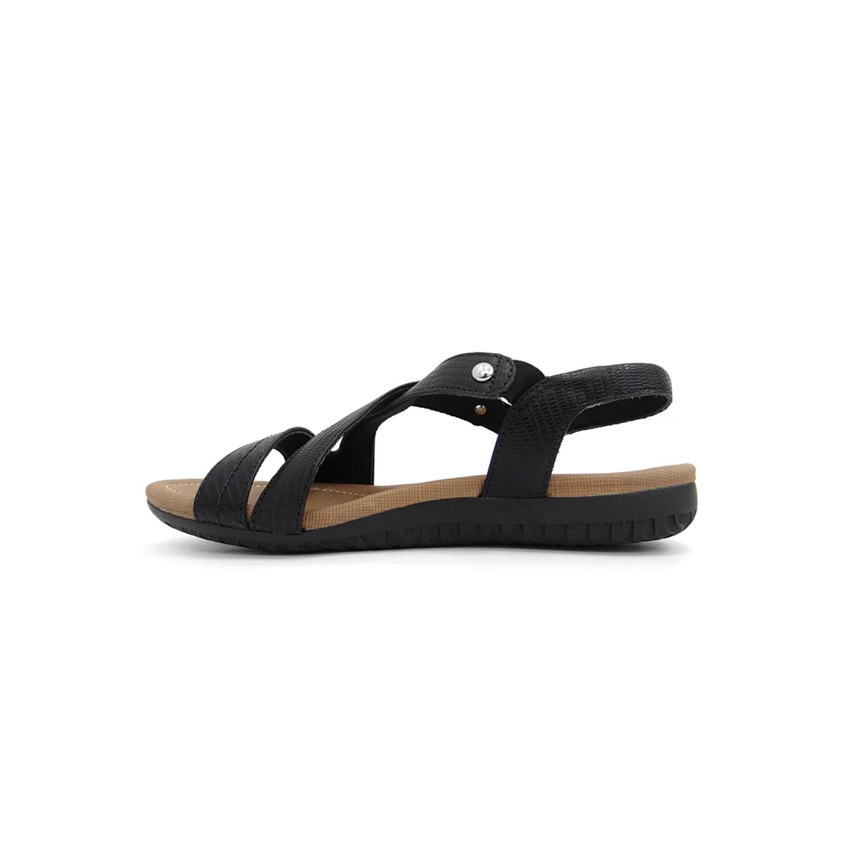 Sandália Usaflex Rasteira de Couro R1804 Preto Sandália Usaflex Rasteira de Couro R1804 Preto