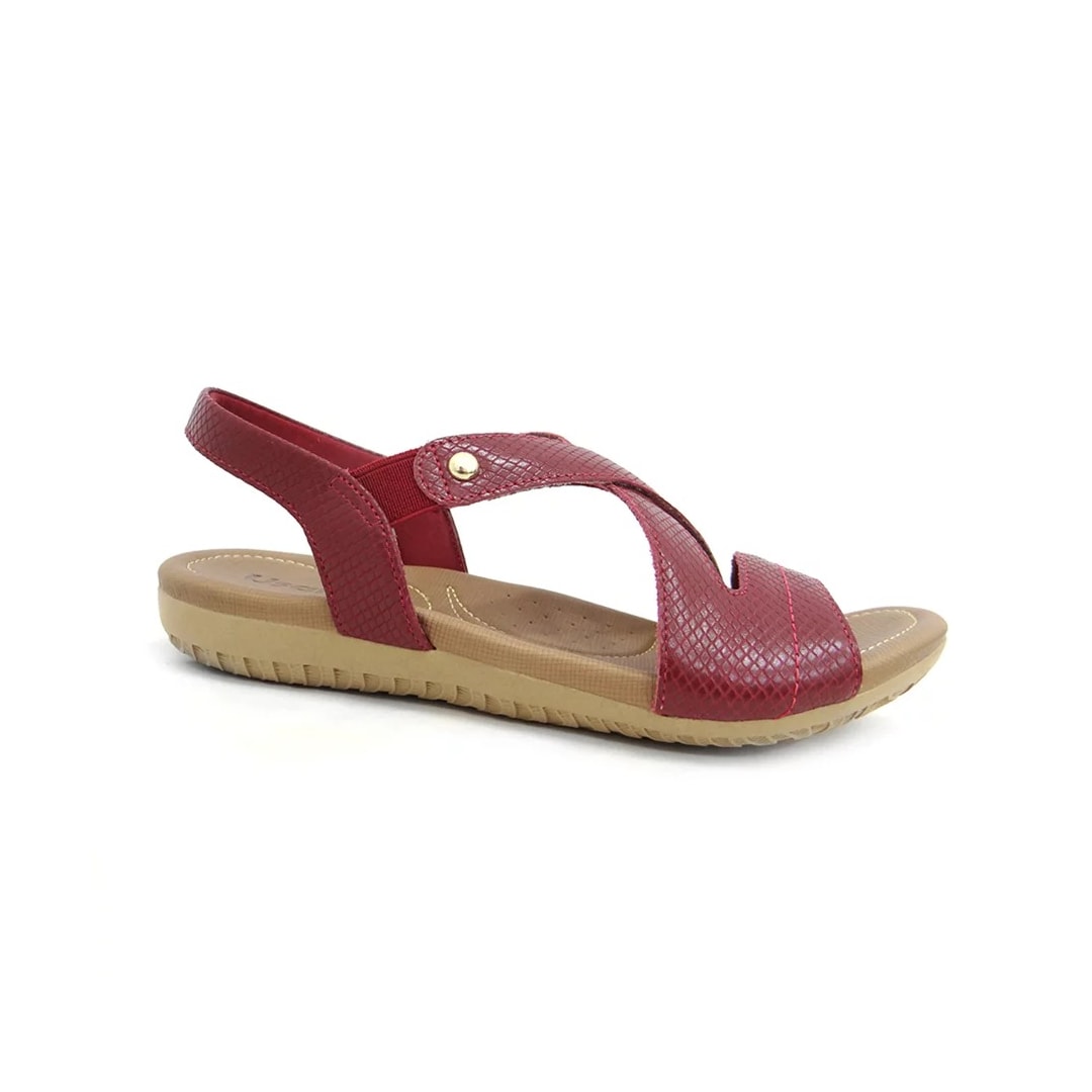 Sandália Usaflex Rasteira de Couro R1804 Rebu Sandália Usaflex Rasteira de Couro R1804 Rebu