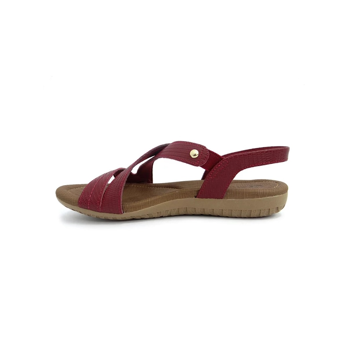 Sandália Usaflex Rasteira de Couro R1804 Rebu Tresse Sandália Usaflex Rasteira de Couro R1804 Rebu Tresse