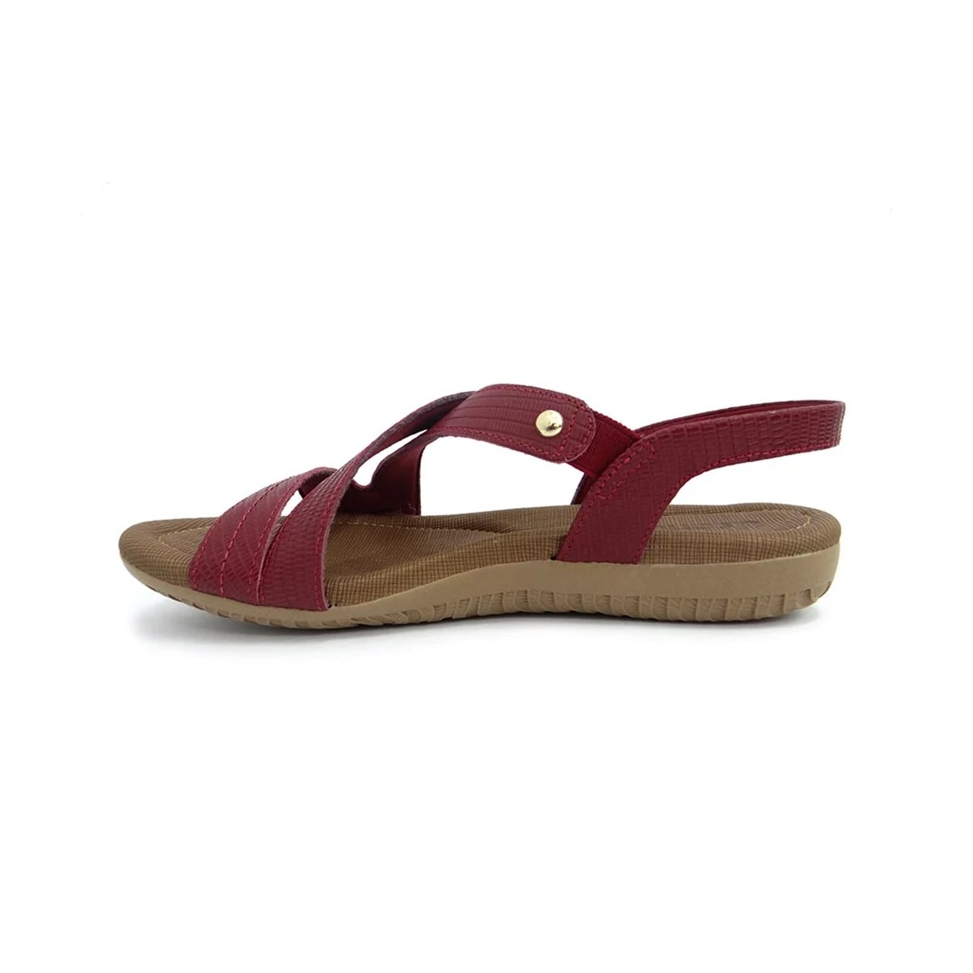 Sandália Usaflex Rasteira de Couro R1804 Rebu Tresse