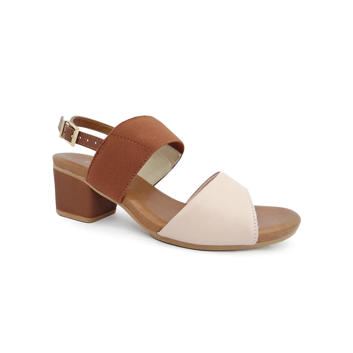 Sandália Usaflex Salto Bloco Ae3216 Vanilla Sandália Usaflex Salto Bloco Ae3216 Vanilla