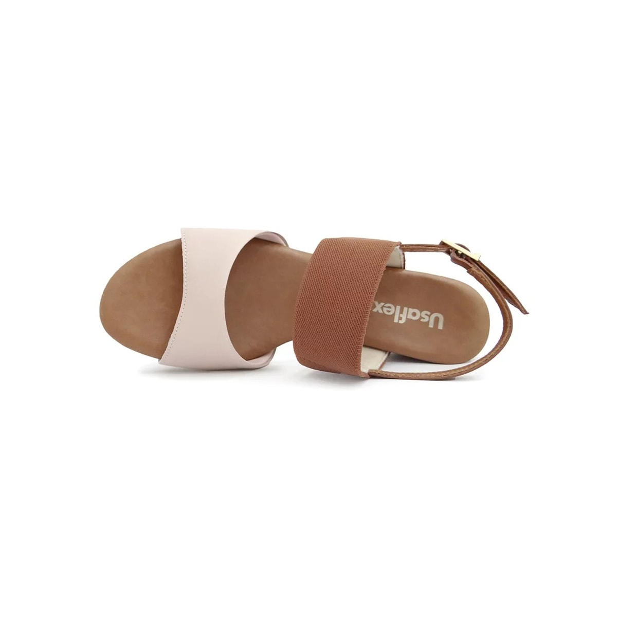 Sandália Usaflex Salto Bloco Ae3216 Vanilla Sandália Usaflex Salto Bloco Ae3216 Vanilla