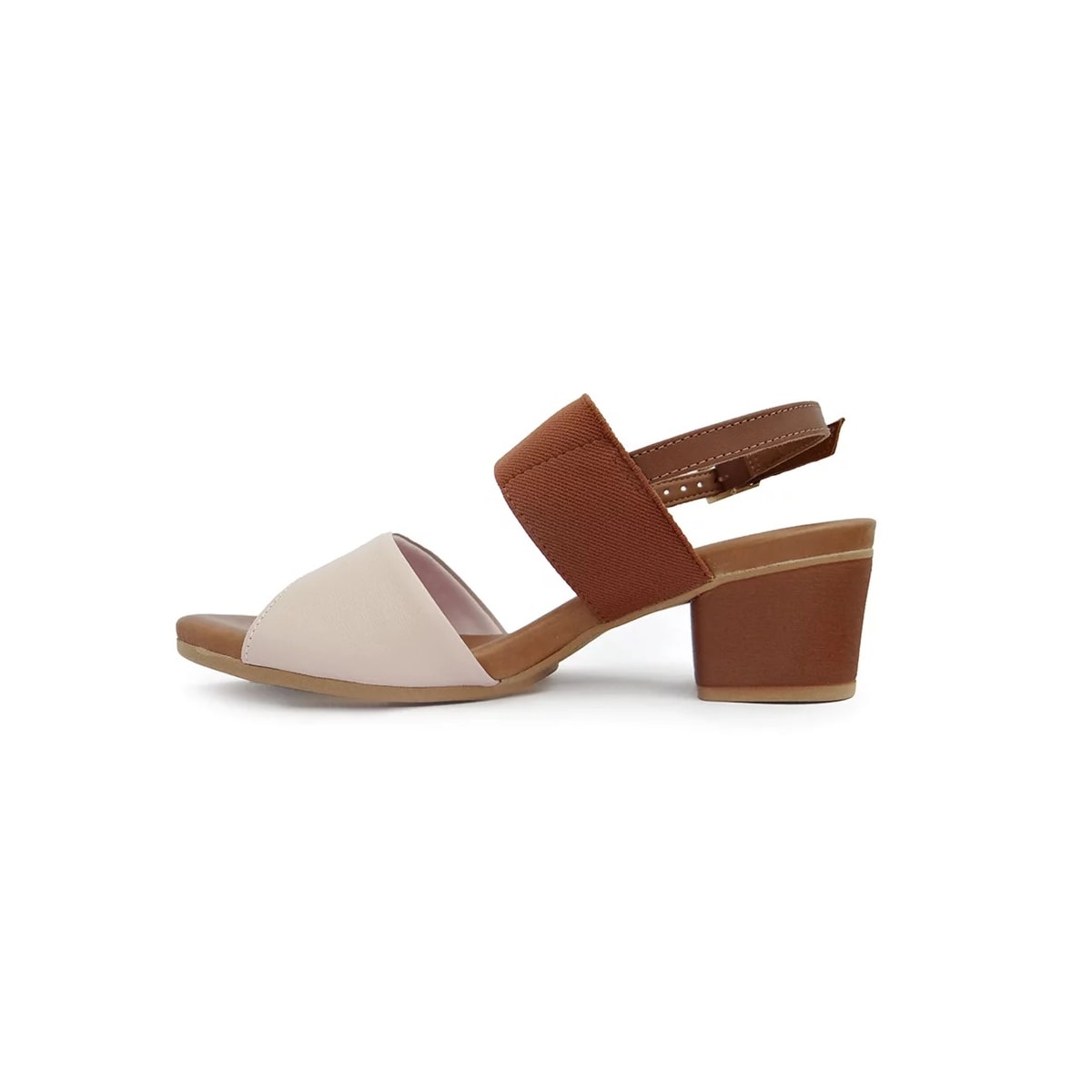 Sandália Usaflex Salto Bloco Ae3216 Vanilla Sandália Usaflex Salto Bloco Ae3216 Vanilla