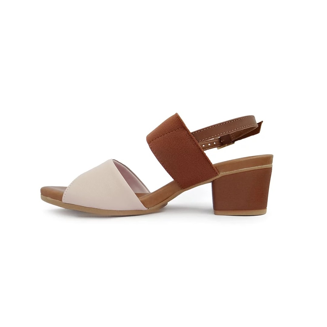 Sandália Usaflex Salto Bloco Ae3216 Vanilla