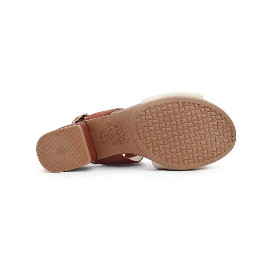 Sandália Usaflex Salto Bloco Ae3216 Vanilla Sandália Usaflex Salto Bloco Ae3216 Vanilla