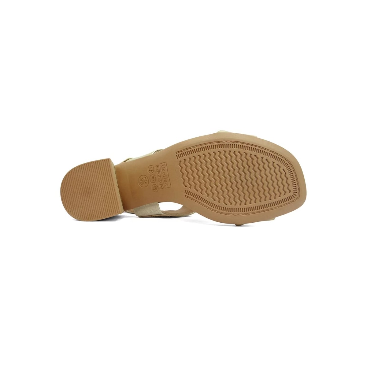 Sandália Usaflex Salto Bloco Aj2002 Prata Velha Sandália Usaflex Salto Bloco Aj2002 Prata Velha