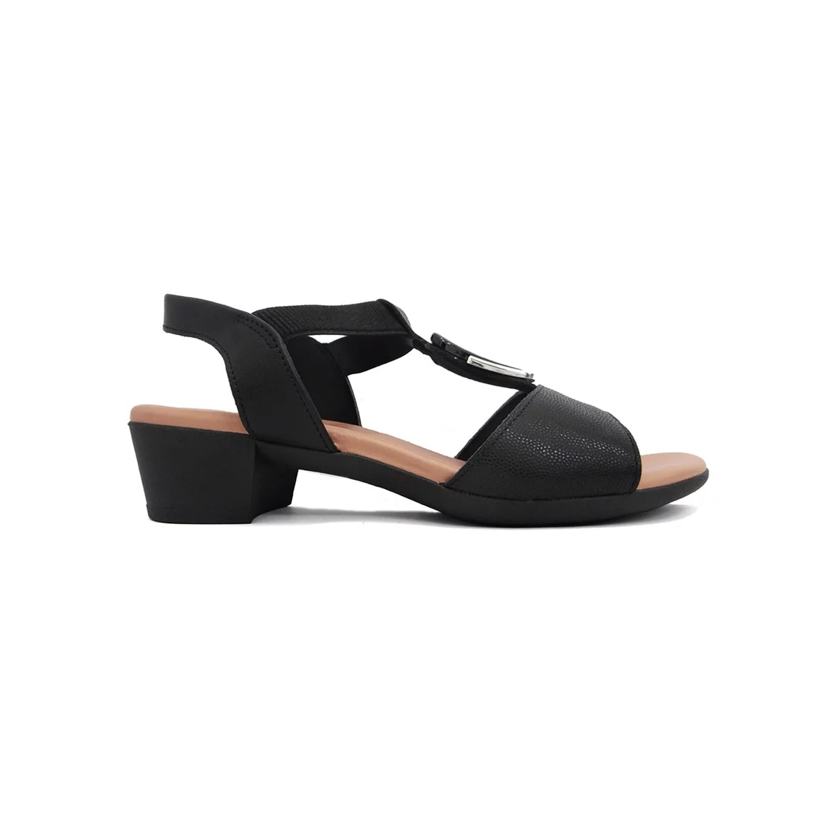 Sandália Usaflex Salto Bloco Baixo Mm0801 Preto Sandália Usaflex Salto Bloco Baixo Mm0801 Preto