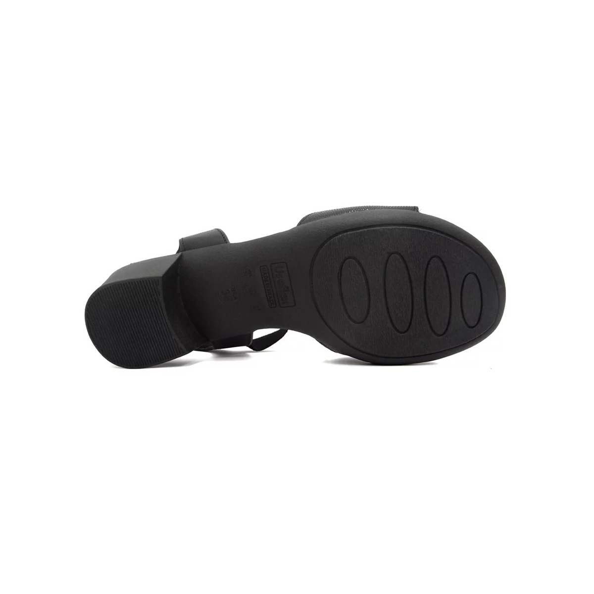 Sandália Usaflex Salto Bloco Baixo Mm0801 Preto