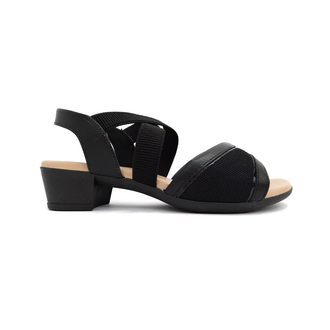 Sandália Usaflex Salto Bloco Mm0803 Preto Sandália Usaflex Salto Bloco Mm0803 Preto
