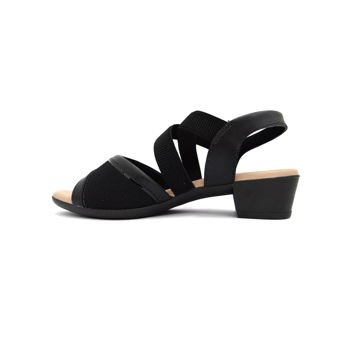 Sandália Usaflex Salto Bloco Mm0803 Preto Sandália Usaflex Salto Bloco Mm0803 Preto