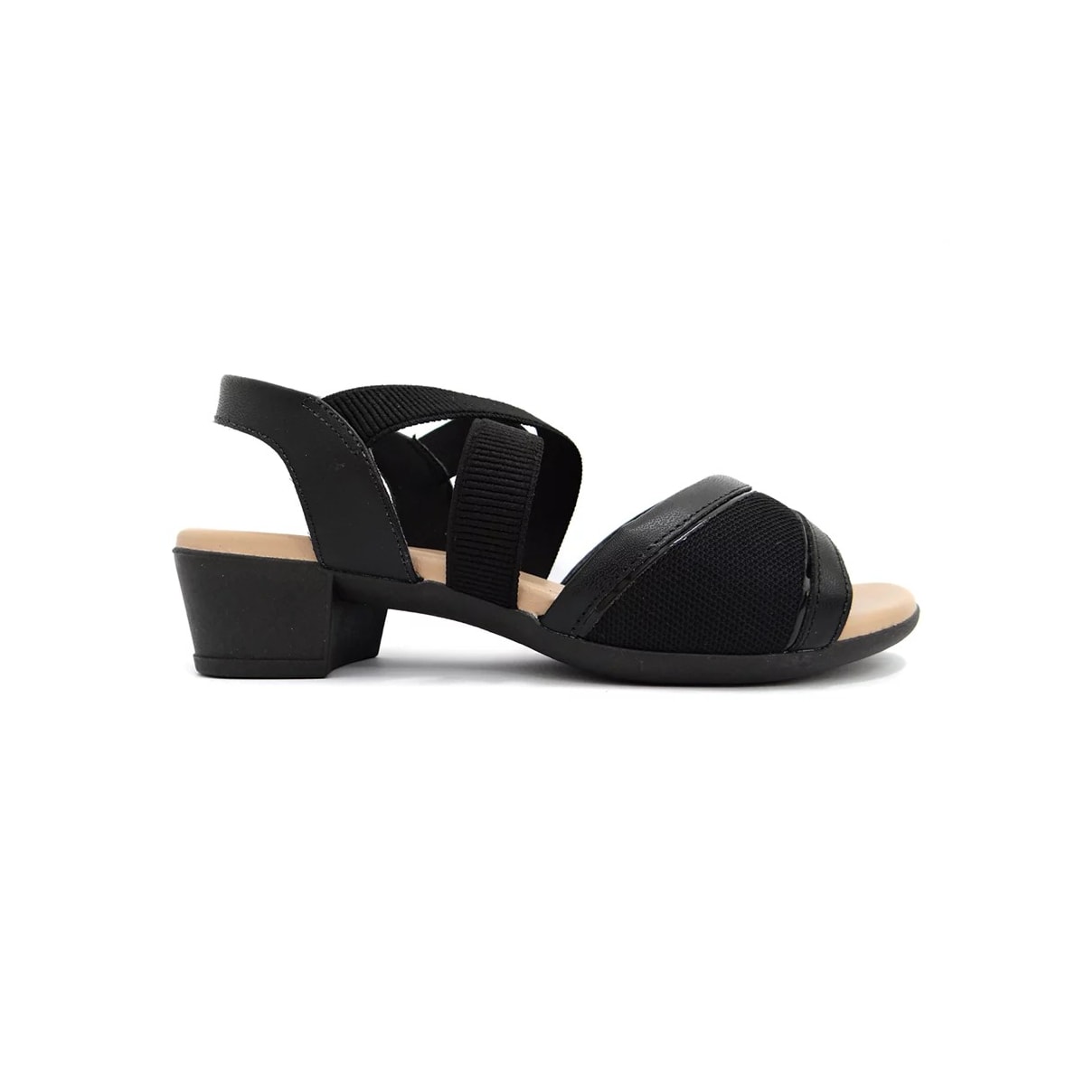 Sandália Usaflex Salto Bloco Mm0803 Preto Sandália Usaflex Salto Bloco Mm0803 Preto