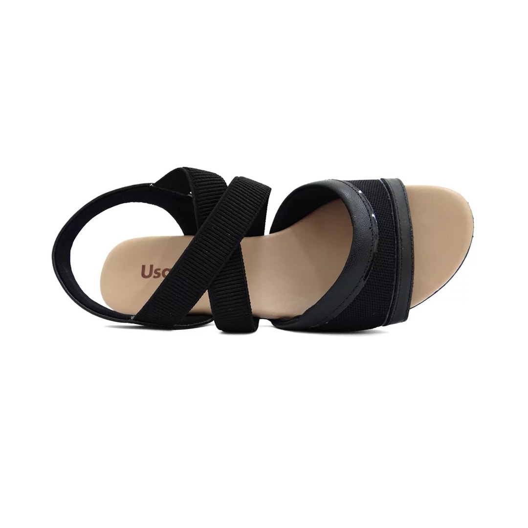 Sandália Usaflex Salto Bloco Mm0803 Preto Sandália Usaflex Salto Bloco Mm0803 Preto