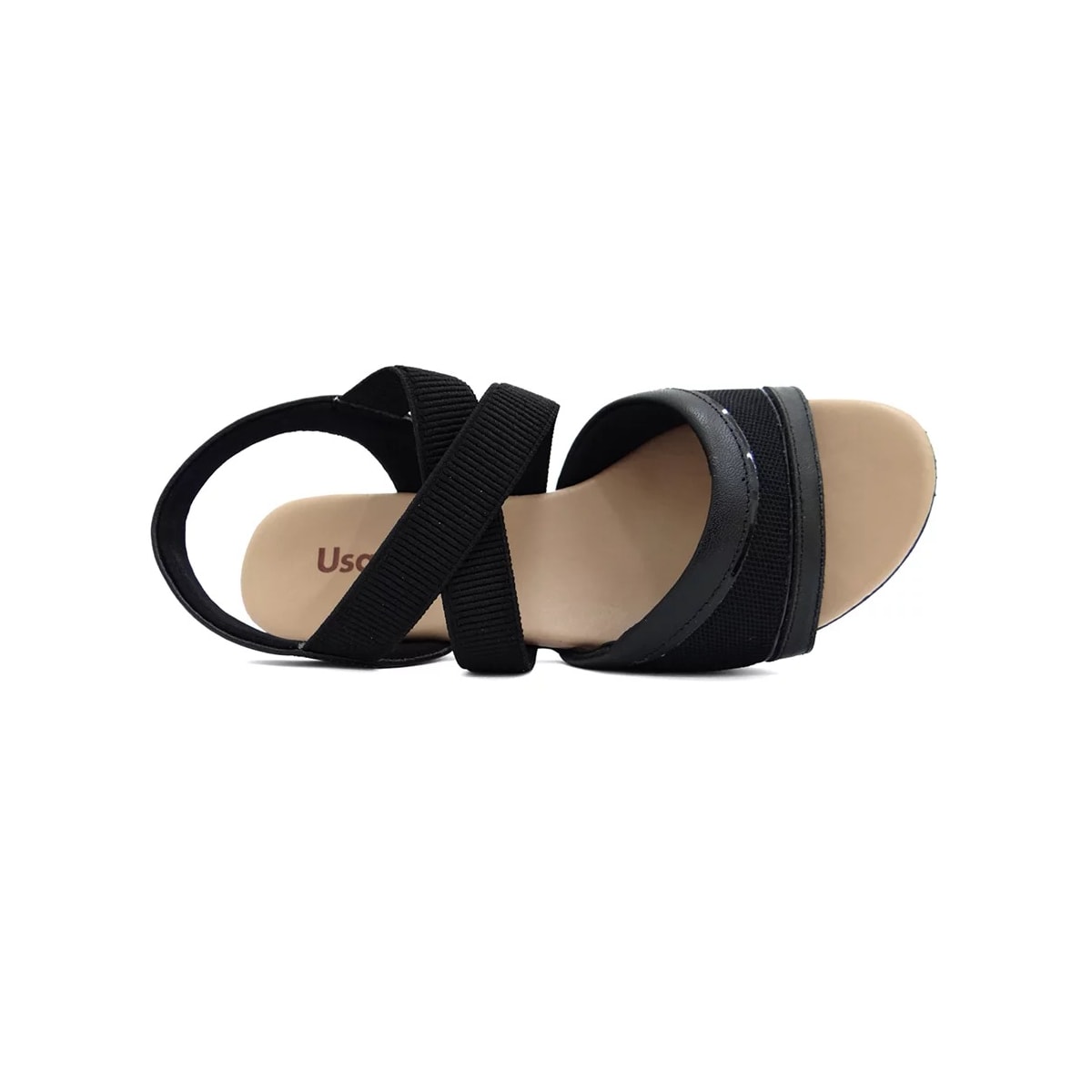 Sandália Usaflex Salto Bloco Mm0803 Preto Sandália Usaflex Salto Bloco Mm0803 Preto