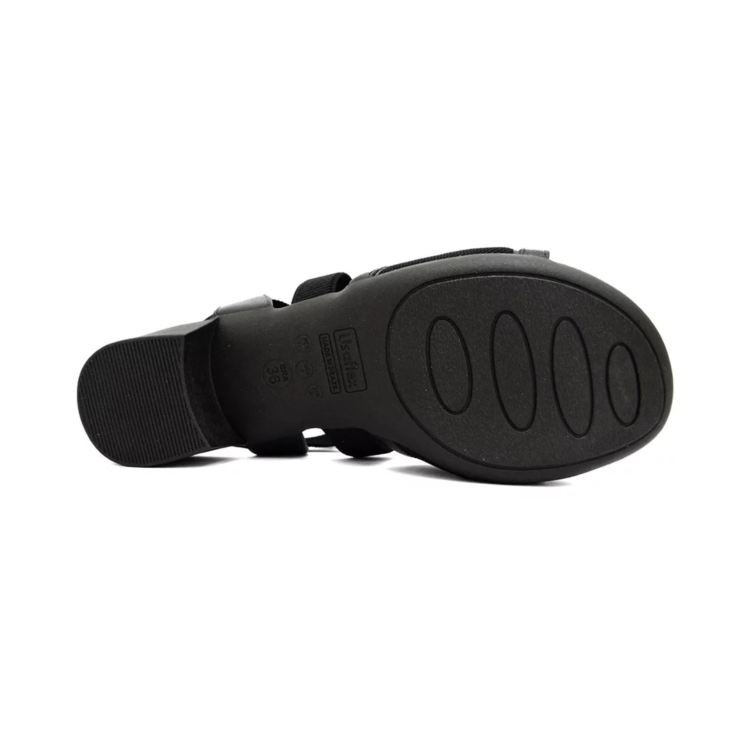 Sandália Usaflex Salto Bloco Mm0803 Preto Sandália Usaflex Salto Bloco Mm0803 Preto