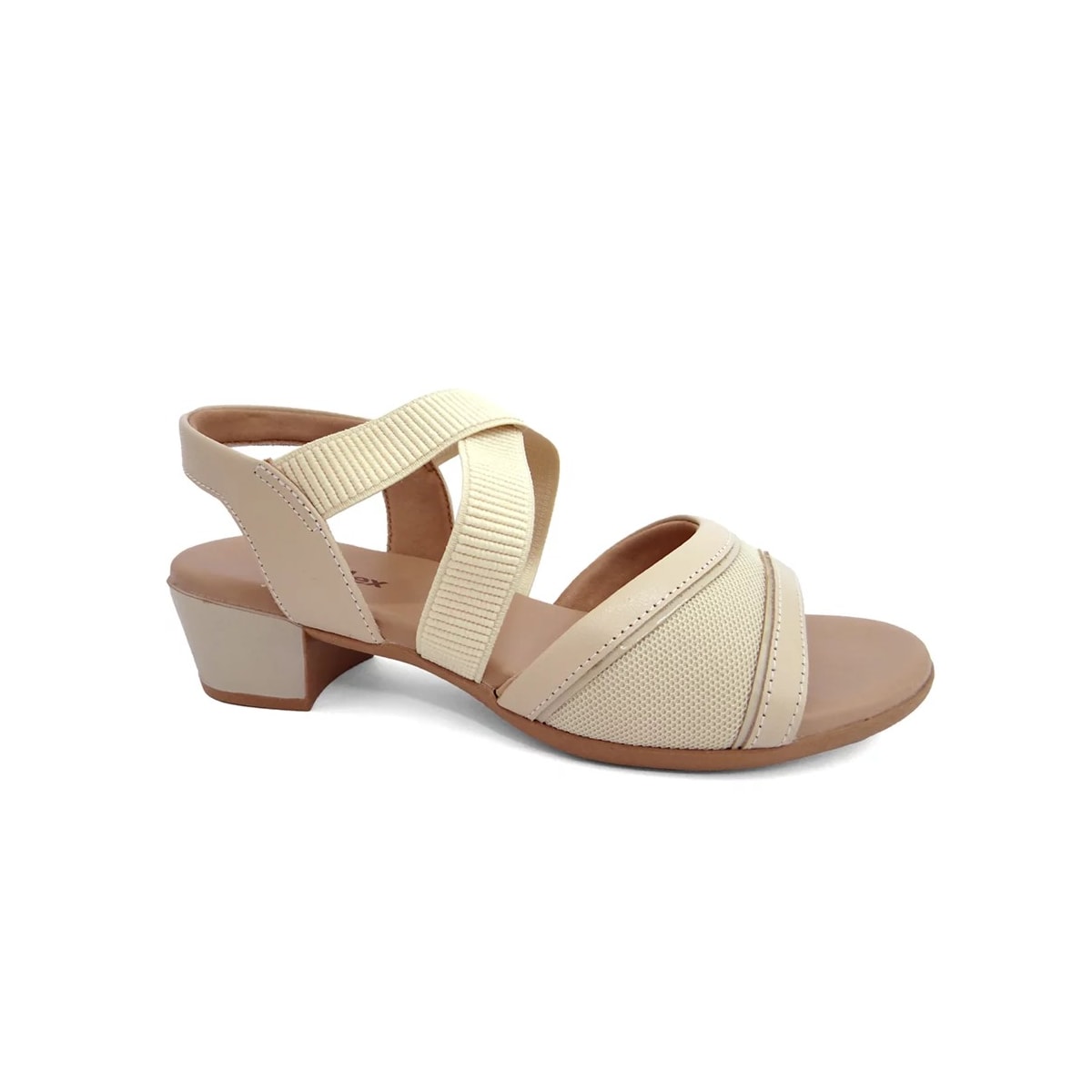 Sandália Usaflex Salto Bloco Mm0803 Vanilla Sandália Usaflex Salto Bloco Mm0803 Vanilla