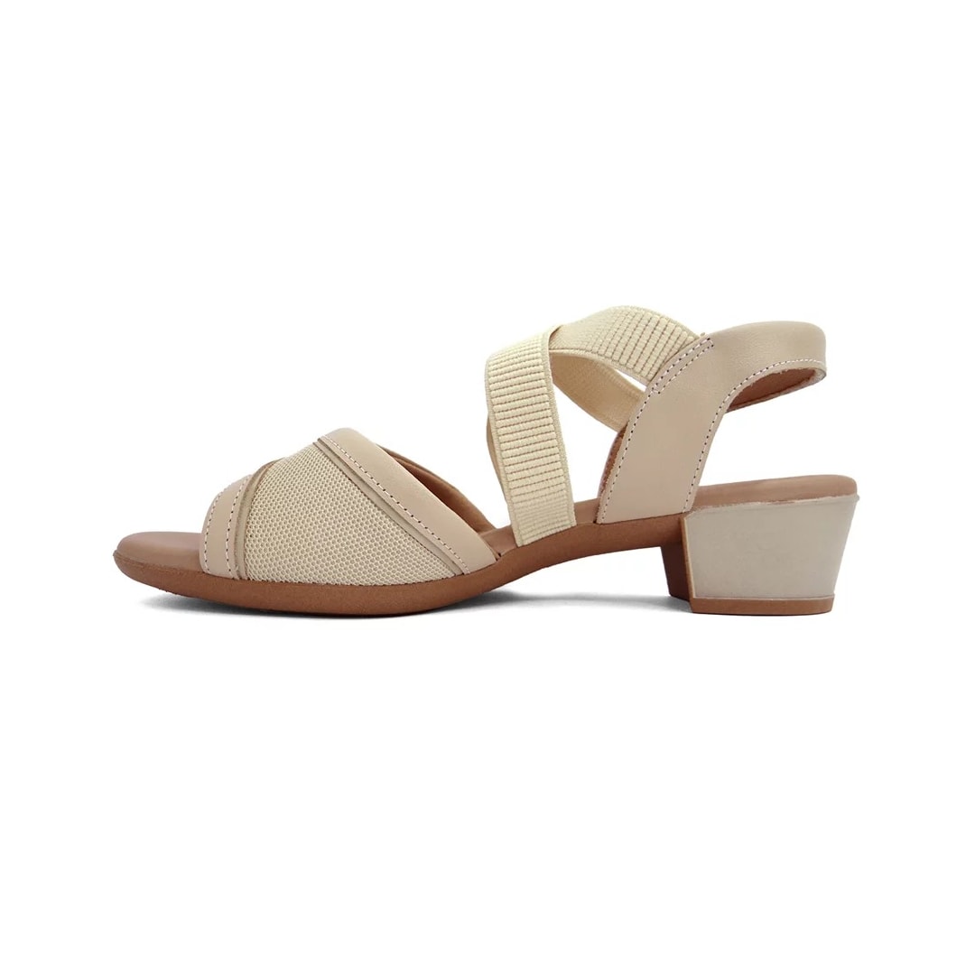 Sandália Usaflex Salto Bloco Mm0803 Vanilla Sandália Usaflex Salto Bloco Mm0803 Vanilla