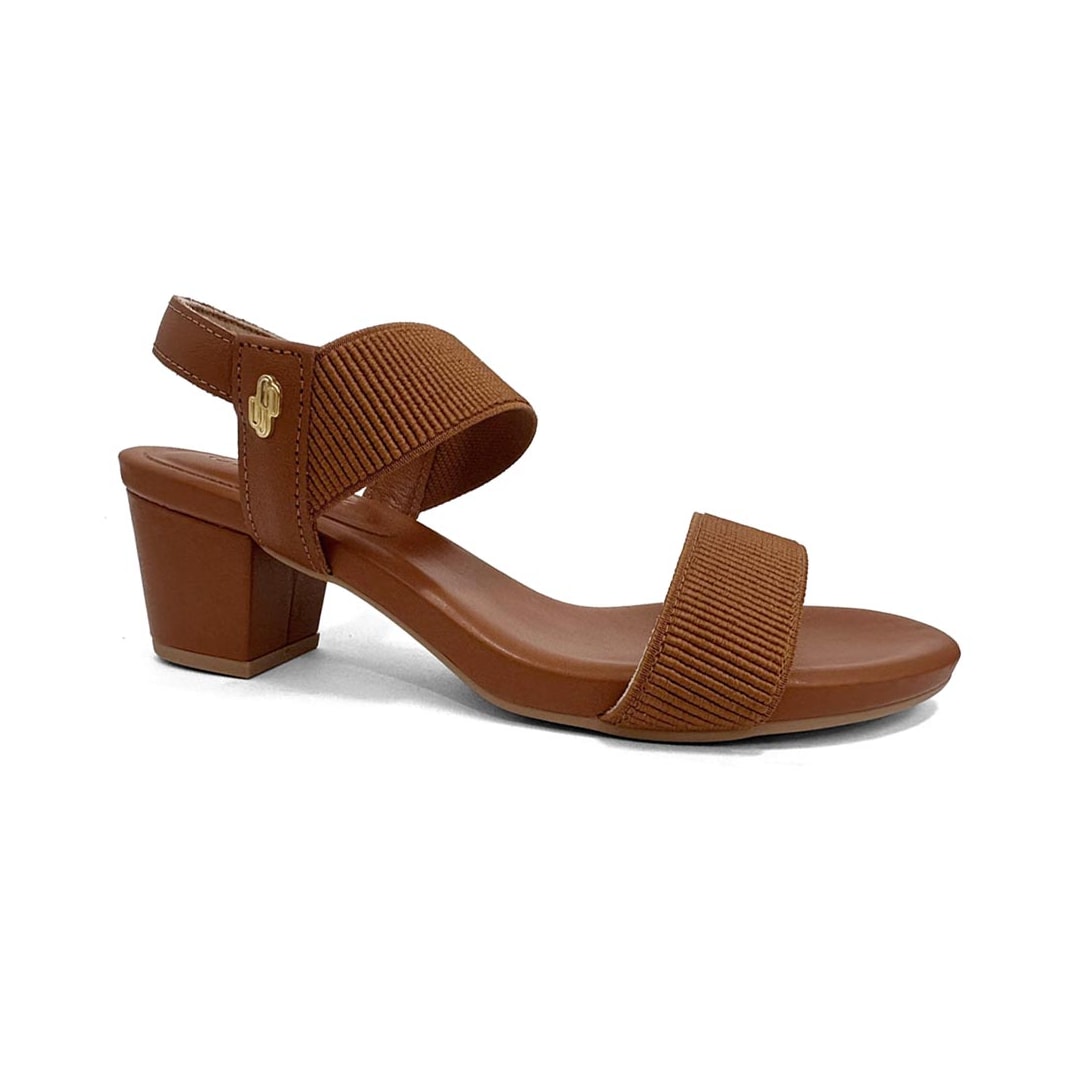 Sandalia Usaflex Salto Médio Grosso Y8204 Doce Sandalia Usaflex Salto Médio Grosso Y8204 Doce