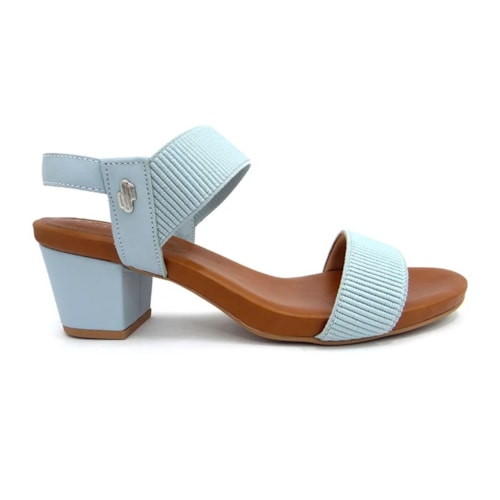 Detalhe - Sandália Usaflex Salto Médio Grosso Y8204 Oceano