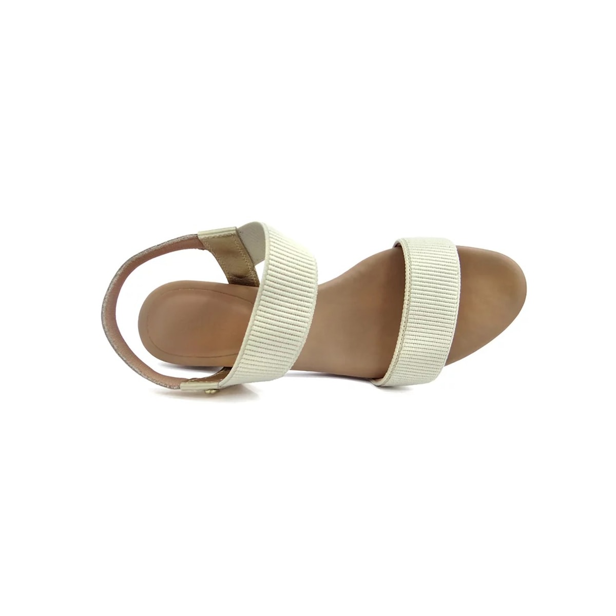 Sandália Usaflex Salto Médio Grosso Y8204 Prata Velha Sandália Usaflex Salto Médio Grosso Y8204 Prata Velha
