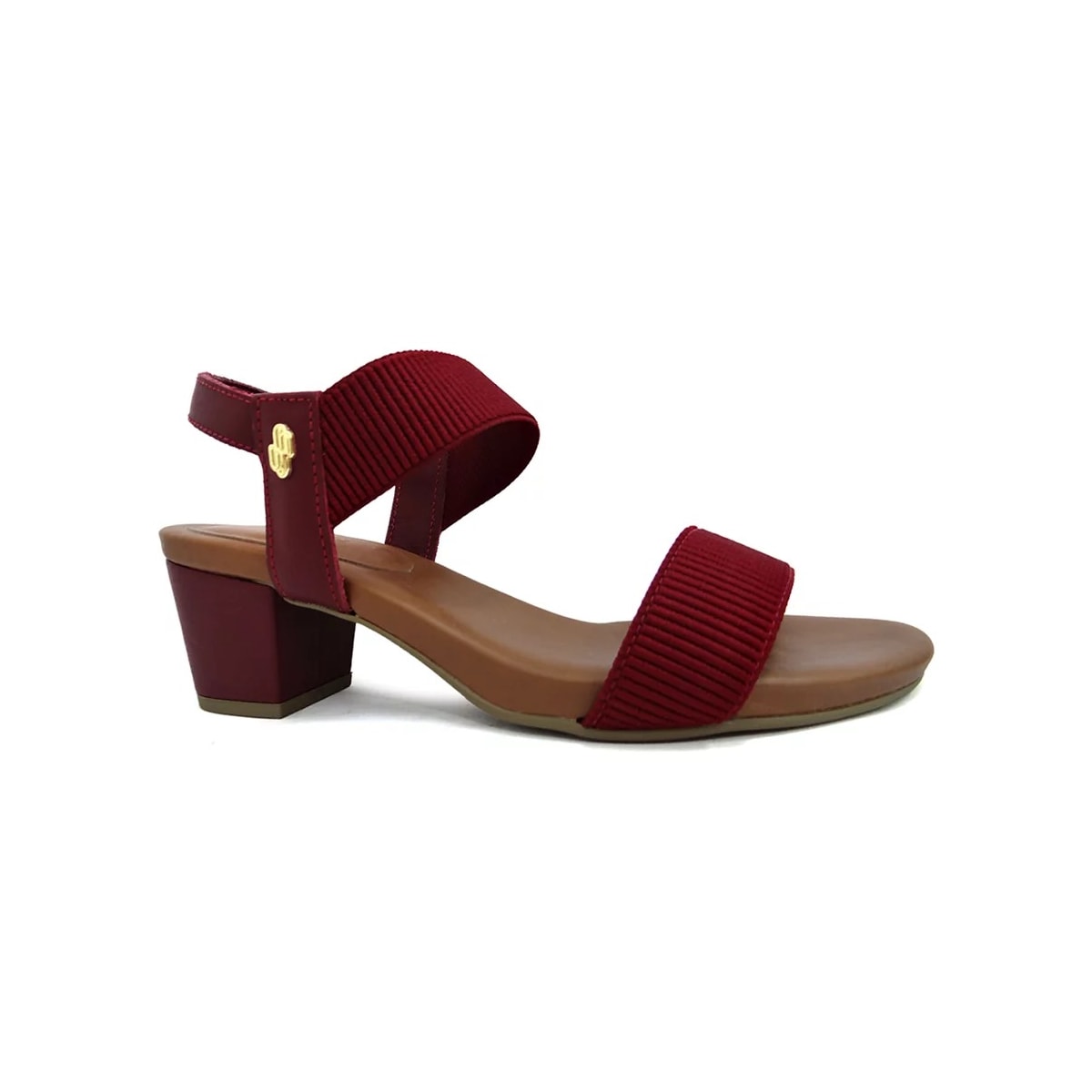 Sandália Usaflex Salto Médio Grosso Y8204 Rebu Opaco Sandália Usaflex Salto Médio Grosso Y8204 Rebu Opaco