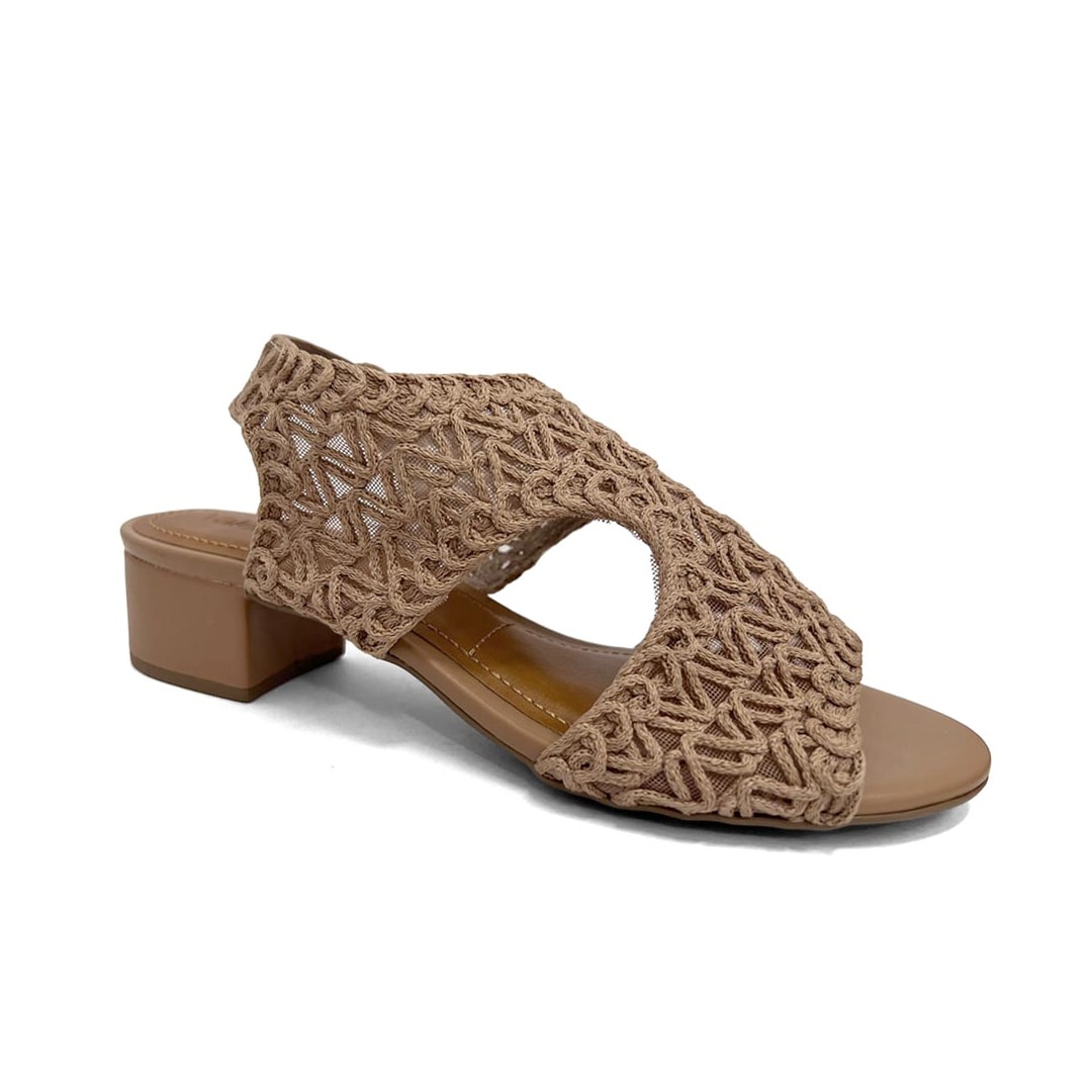 Sandália Valentina Salto Bloco 453082 Pele