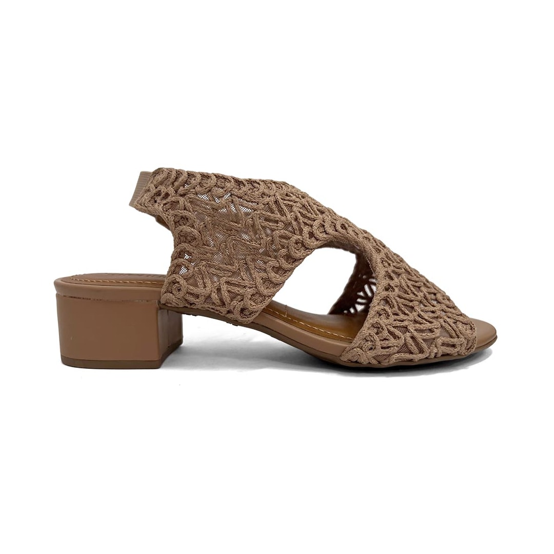Sandália Valentina Salto Bloco 453082 Pele