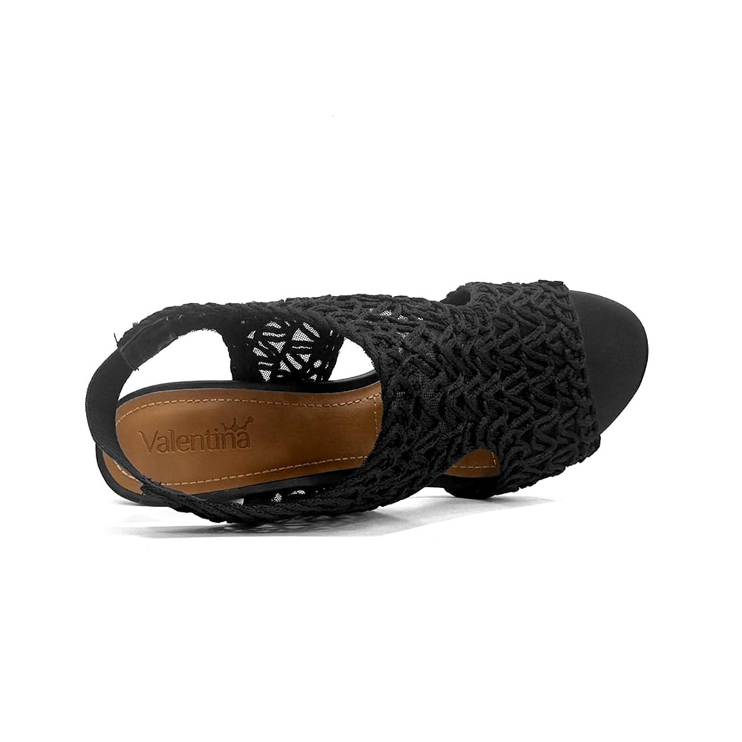 Sandália Valentina Salto Bloco 453082 Preto Sandália Valentina Salto Bloco 453082 Preto