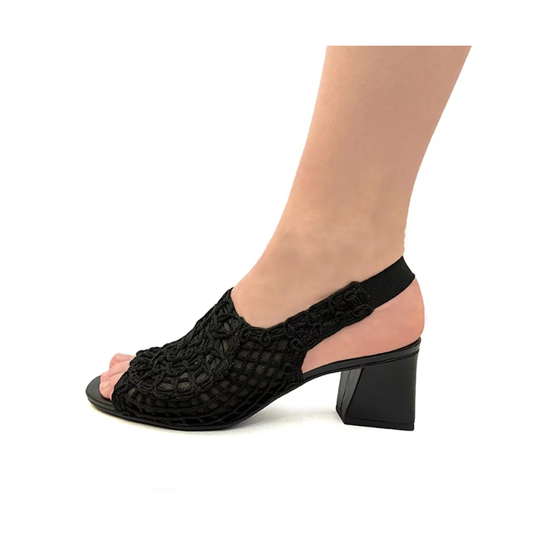 Sandália Valentina Salto Bloco 457010 Preto