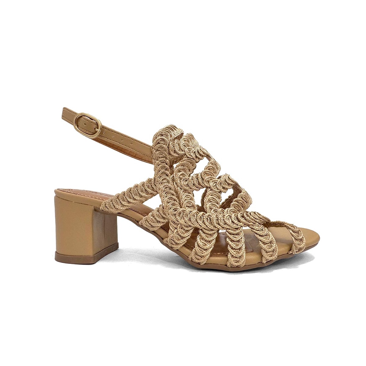 Sandália Valentina Salto Bloco 457036 Pecan Sandália Valentina Salto Bloco 457036 Pecan