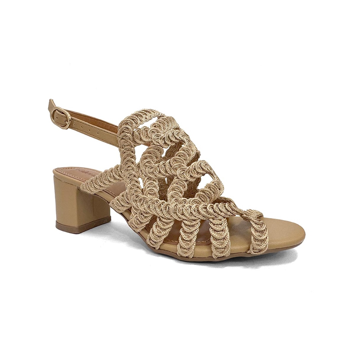 Sandália Valentina Salto Bloco 457036 Pecan