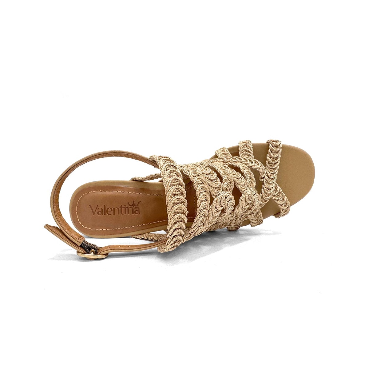 Sandália Valentina Salto Bloco 457036 Pecan Sandália Valentina Salto Bloco 457036 Pecan