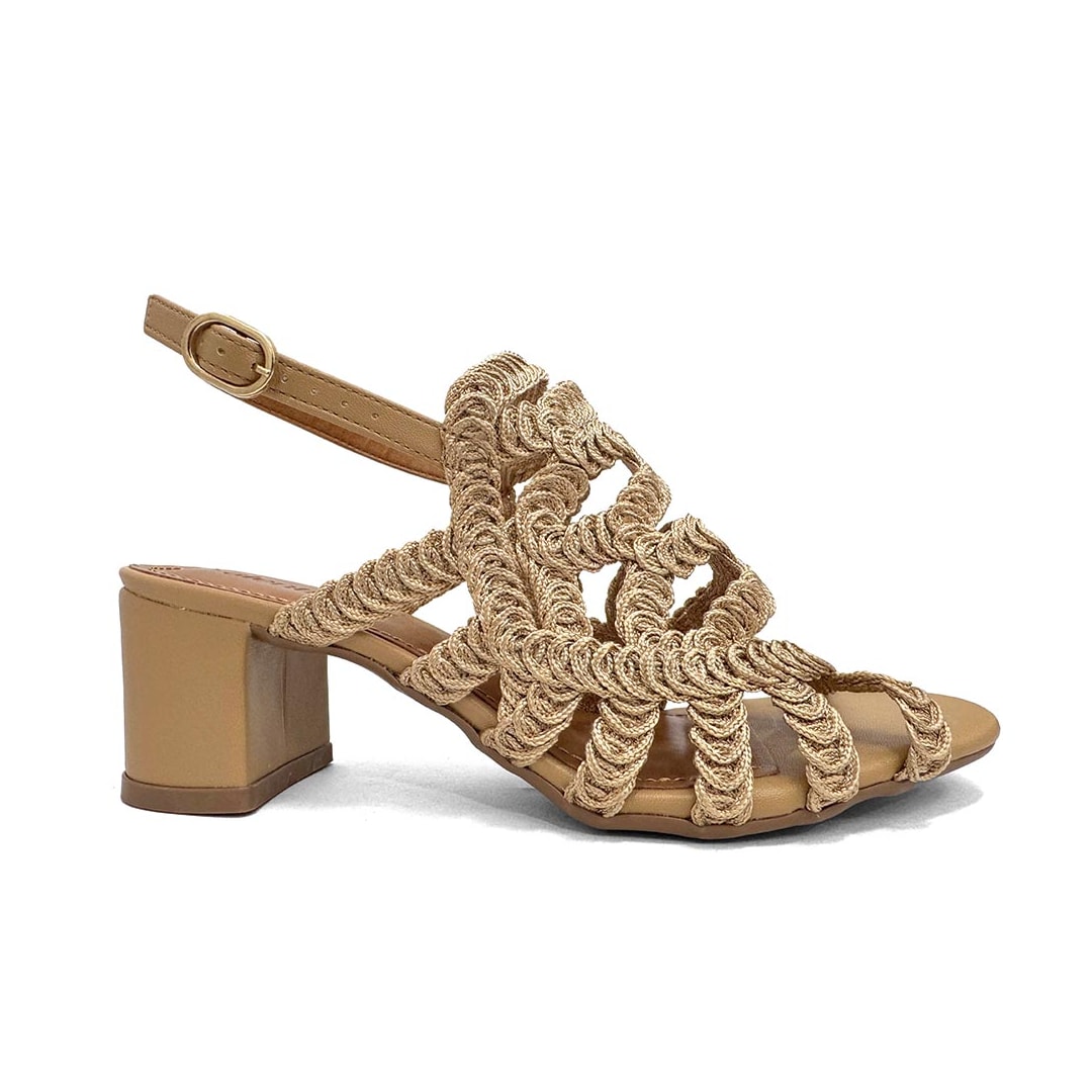 Sandália Valentina Salto Bloco 457036 Pecan Sandália Valentina Salto Bloco 457036 Pecan
