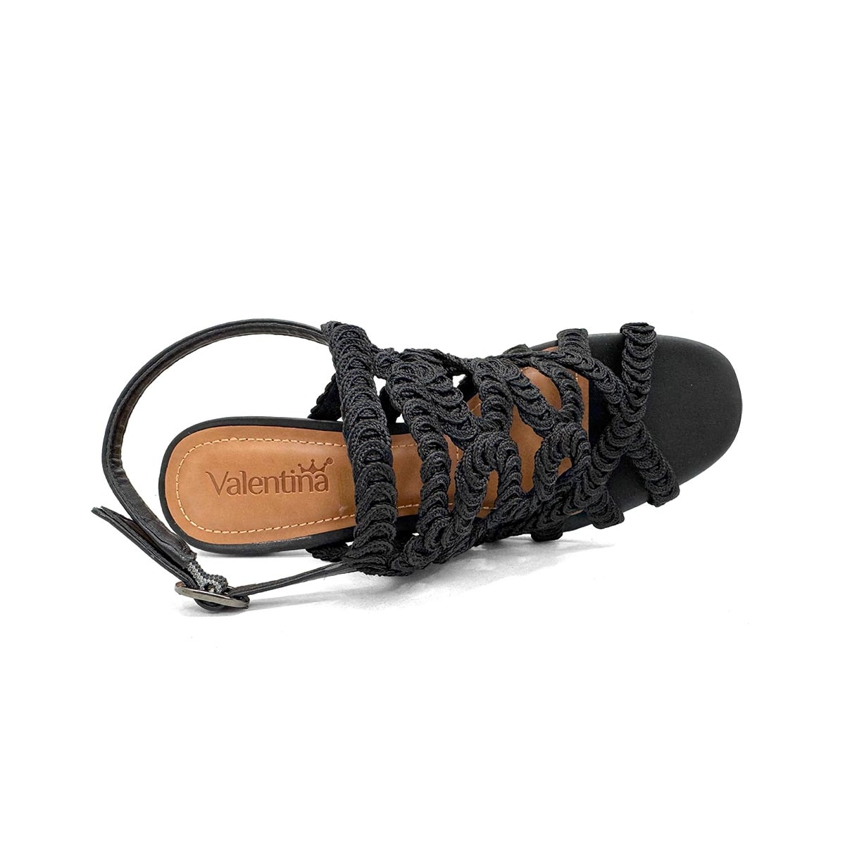 Sandália Valentina Salto Bloco 457036 Preto