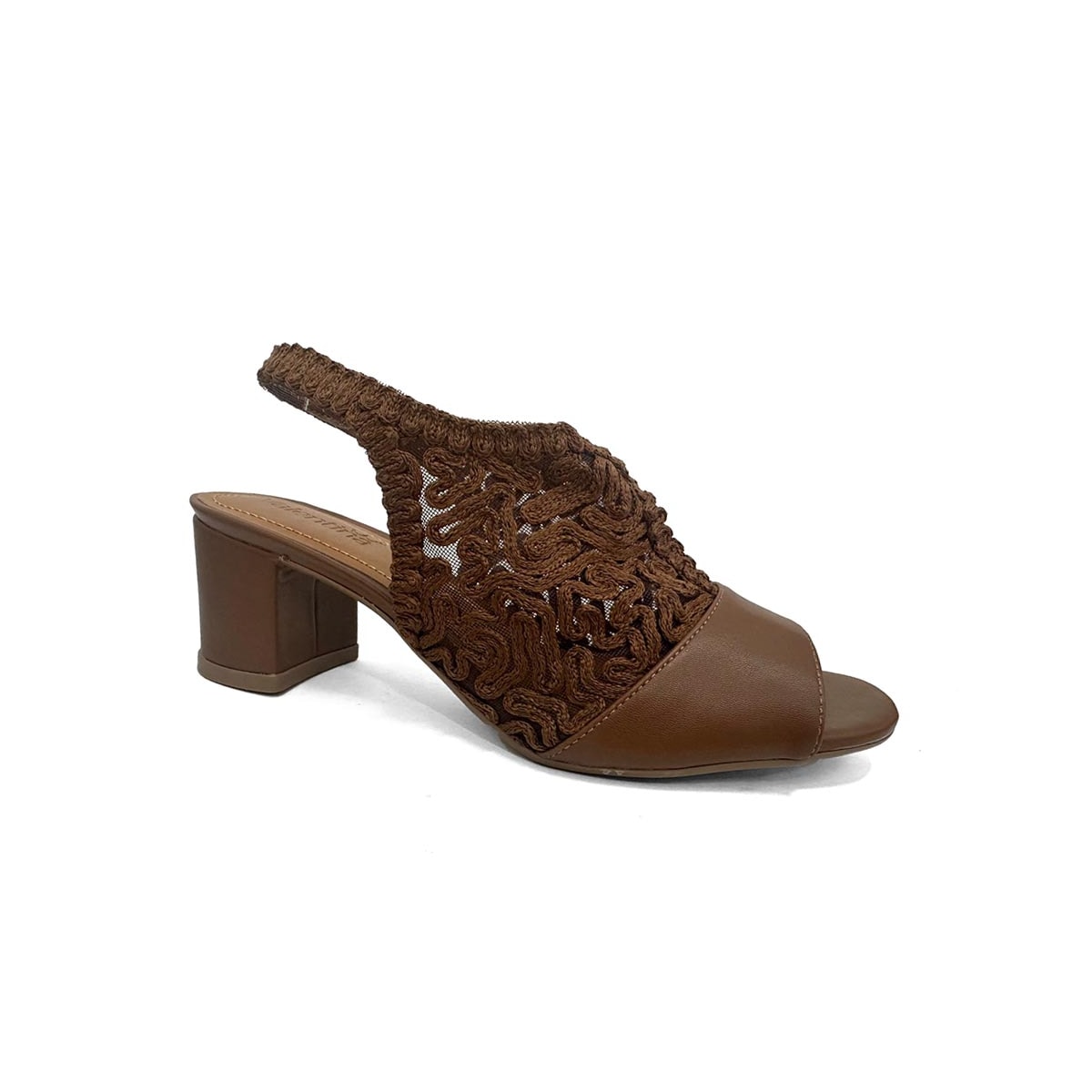 Sandália Valentina Salto Bloco 457052 Nogueira Sandália Valentina Salto Bloco 457052 Nogueira