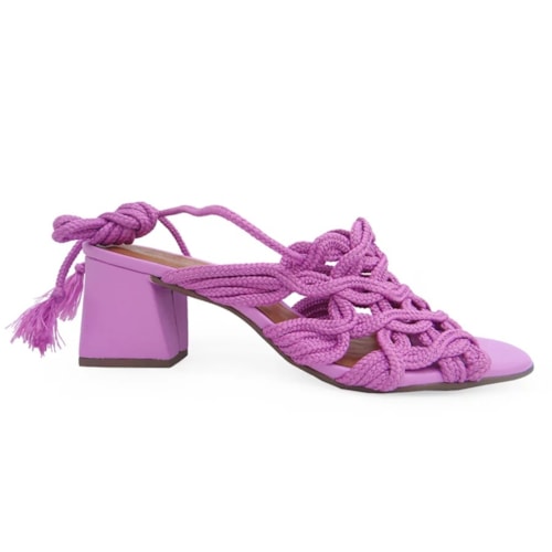 Detalhe - Sandália Valentina Salto Grosso Medio 457006 Babalu
