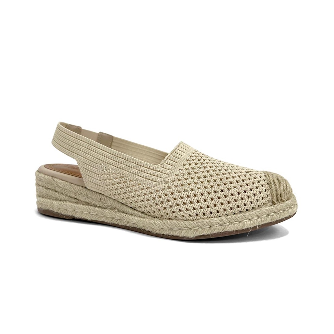 Sandália Valentina Slingback Flatform 509057 Manteiga Sandália Valentina Slingback Flatform 509057 Manteiga