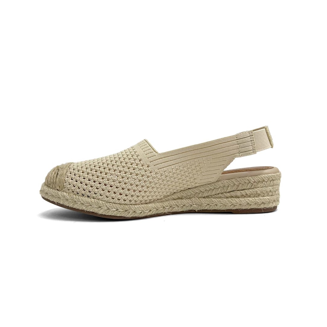 Sandália Valentina Slingback Flatform 509057 Manteiga
