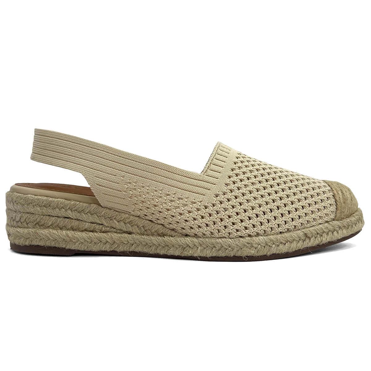 Sandália Valentina Slingback Flatform 509057 Manteiga Sandália Valentina Slingback Flatform 509057 Manteiga