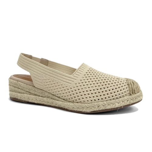 Sandália Valentina Slingback Flatform 509057 Manteiga